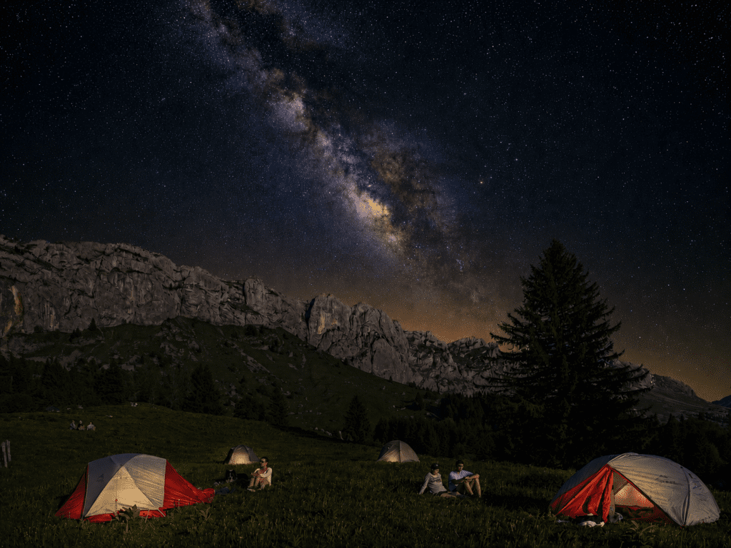 bivouac altitude - ciel étoilé Vercors
